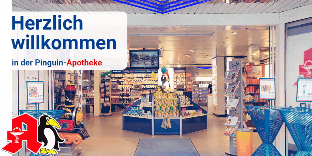 Filiale der Pinguin-Apotheke von Innen